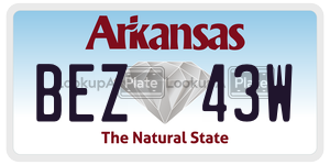 BEZ43W  license plate in AR