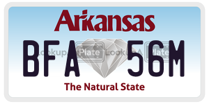 BFA56M  license plate in AR