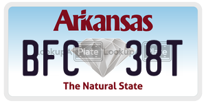 BFC38T  license plate in AR