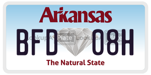 BFD08H  license plate in AR