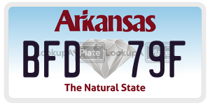 BFD79F  license plate in AR