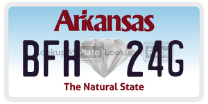 BFH24G  license plate in AR