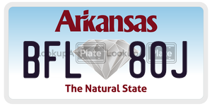 BFL80J  license plate in AR