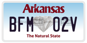 BFM02V  license plate in AR