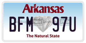 BFM97U  license plate in AR