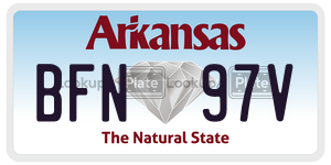 BFN97V  license plate in AR
