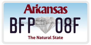 BFP08F  license plate in AR