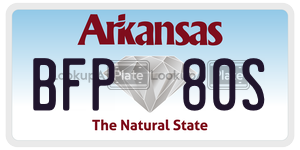 BFP80S  license plate in AR