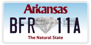BFR11A  license plate in AR