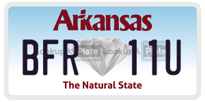 BFR11U  license plate in AR