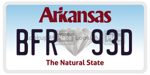 BFR93D  license plate in AR