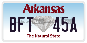 BFT45A  license plate in AR