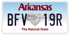 BFV19R  license plate in AR