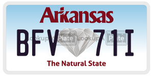 BFV71I  license plate in AR