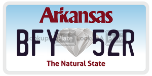 BFY52R  license plate in AR