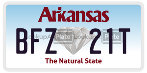 BFZ21T  license plate in AR