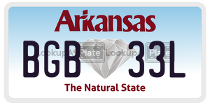 BGB33L  license plate in AR