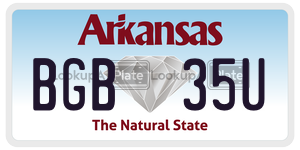 BGB35U  license plate in AR