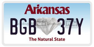 BGB37Y  license plate in AR