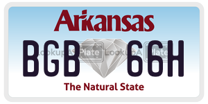 BGB66H  license plate in AR