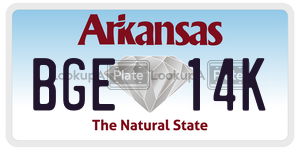 BGE14K  license plate in AR