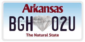 BGH02U  license plate in AR