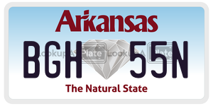 BGH55N  license plate in AR