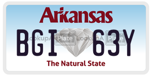 BGI63Y  license plate in AR