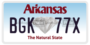 BGK77X  license plate in AR