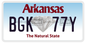 BGK77Y  license plate in AR