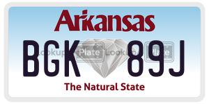 BGK89J  license plate in AR