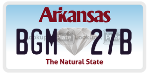 BGM27B  license plate in AR