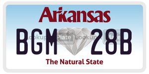 BGM28B  license plate in AR