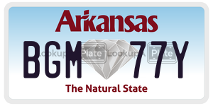 BGM77Y  license plate in AR