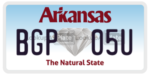 BGP05U  license plate in AR