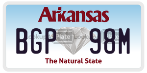 BGP98M  license plate in AR