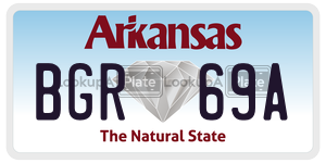 BGR69A  license plate in AR
