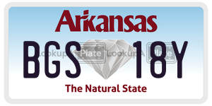 BGS18Y  license plate in AR