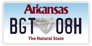 BGT08H  license plate in AR