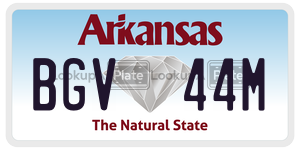 BGV44M  license plate in AR