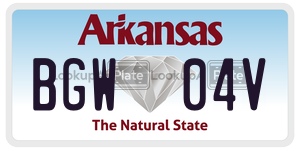 BGW04V  license plate in AR
