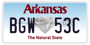 BGW53C  license plate in AR