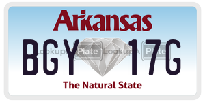 BGY17G  license plate in AR