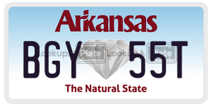 BGY55T  license plate in AR