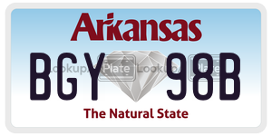 BGY98B  license plate in AR