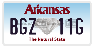 BGZ11G  license plate in AR