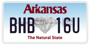 BHB16U  license plate in AR