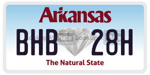 BHB28H  license plate in AR