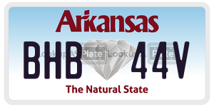 BHB44V  license plate in AR