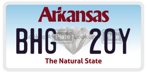 BHG20Y  license plate in AR